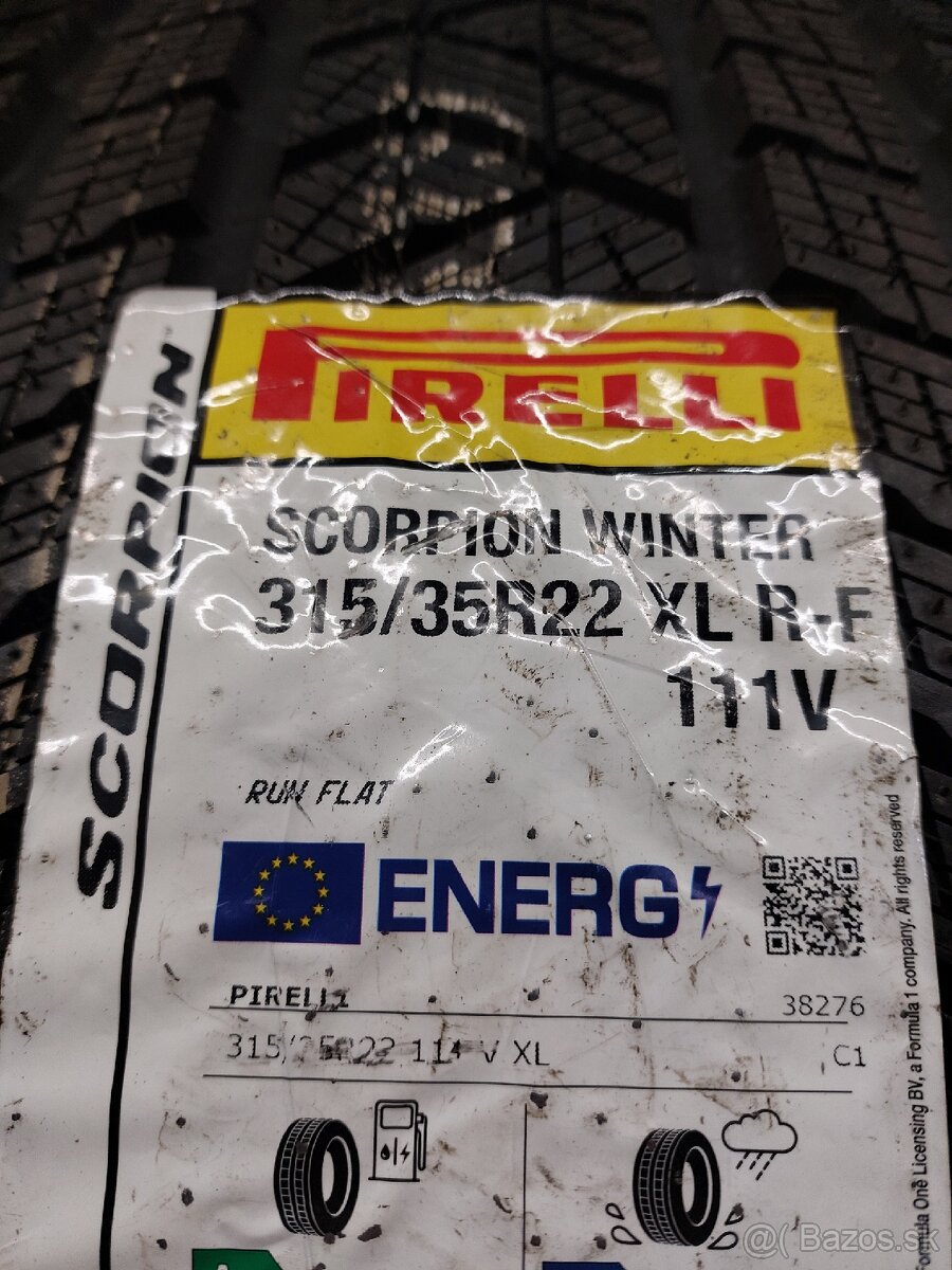 2ks Pirelli Scorpion Winter 315/35R22 RFT - 5