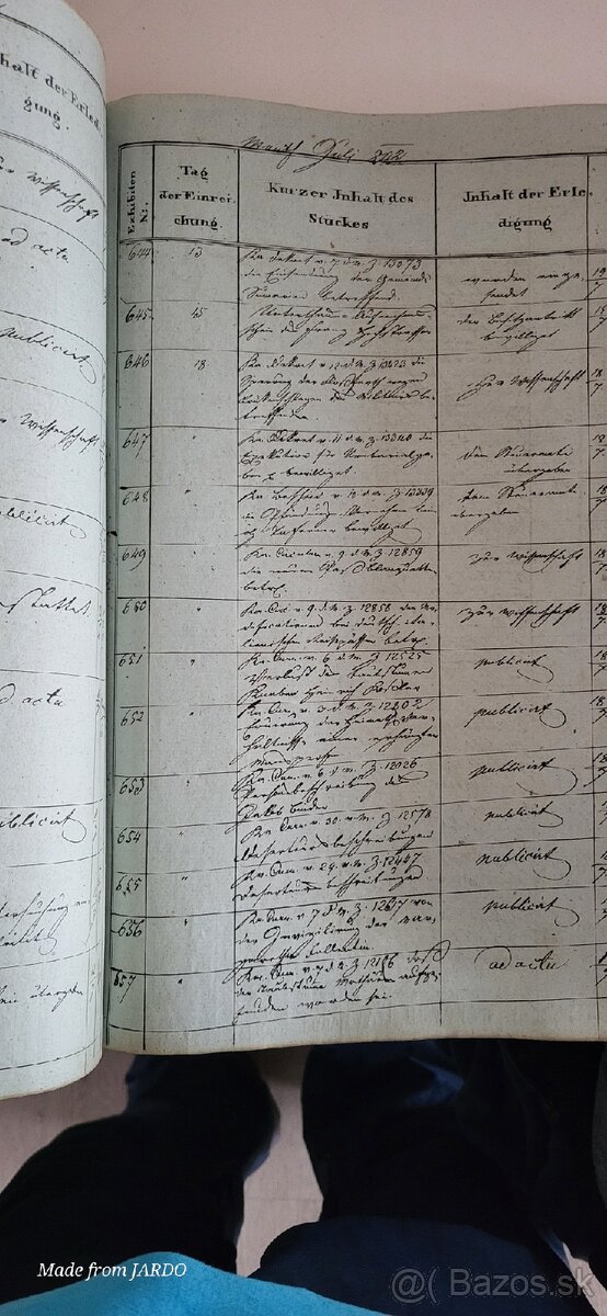 Predám Politisches Einreichungs-Protocoll - 5