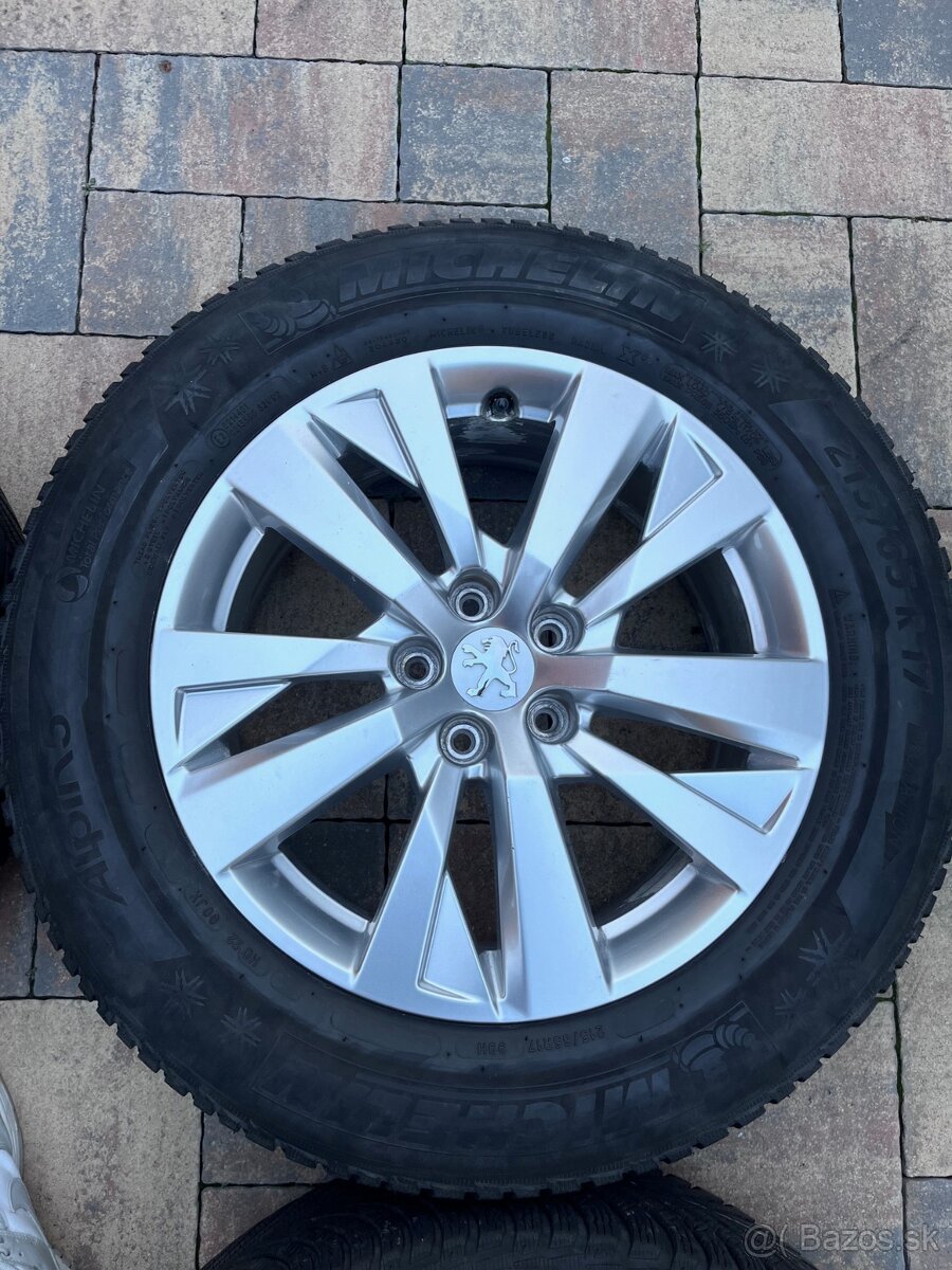 Orig. hliníkové disky Peugeot R17, 5x108 - 5