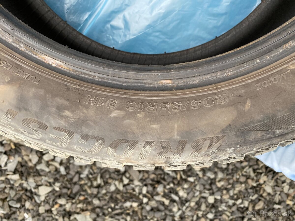Zimne pneumatiky Brigestone 205/55 R16 - 5