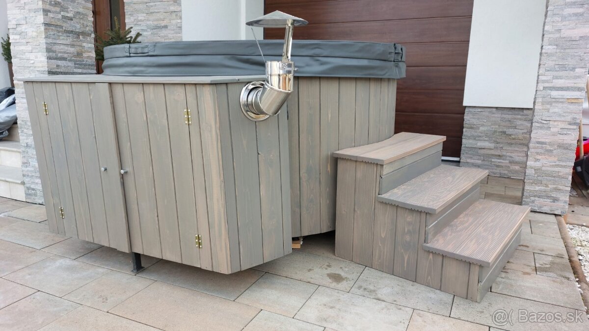 Kúpacia kaďa - vírivka s plynovým ohrevom vody (10kg flaša) - 5