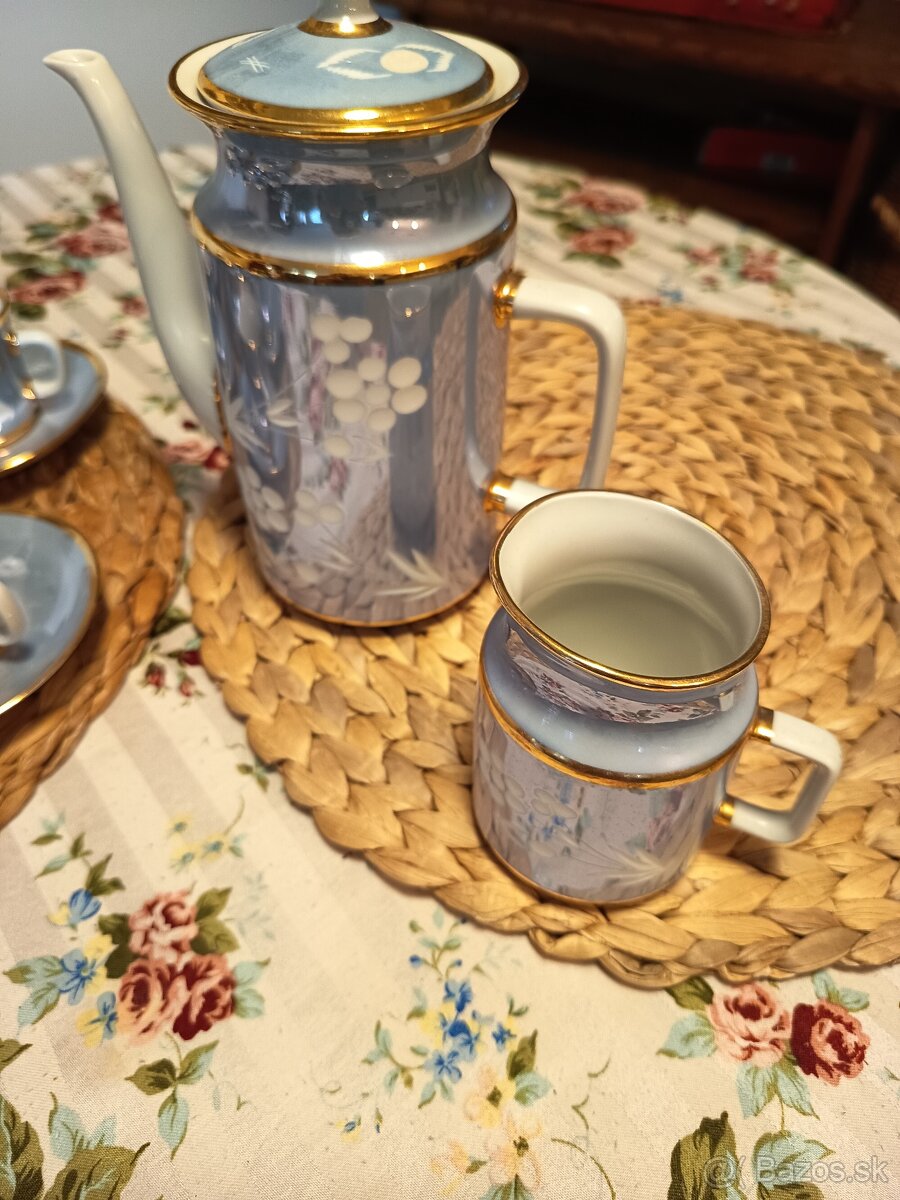 Kavova suprava modra, porcelan - 5