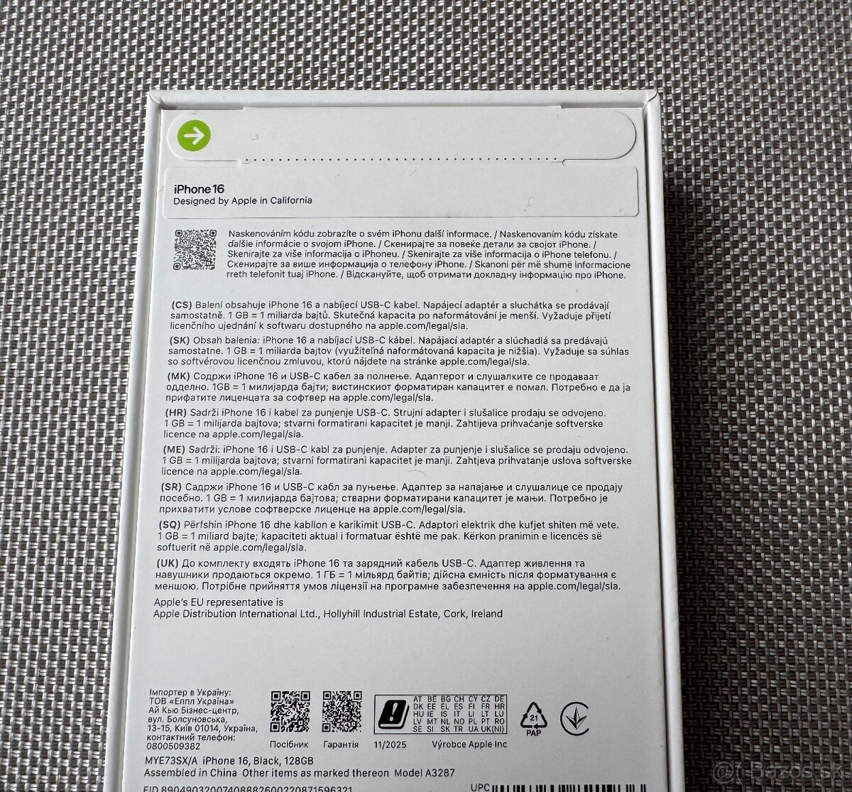 iPhone 16 128GB - NOVY - NEROZBALENY - 5