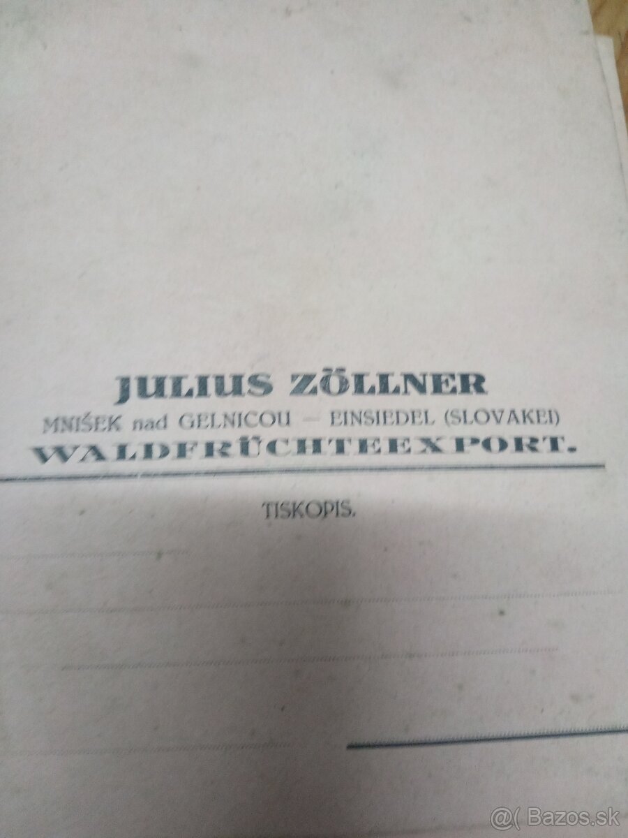 Papier Maďar.kralovska pošta.tiskopis - 5