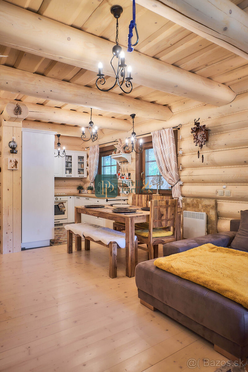 Predaj 4 izbový zrub pri lese, 7,5á pozemok, Nízke Tatry, EX - 5