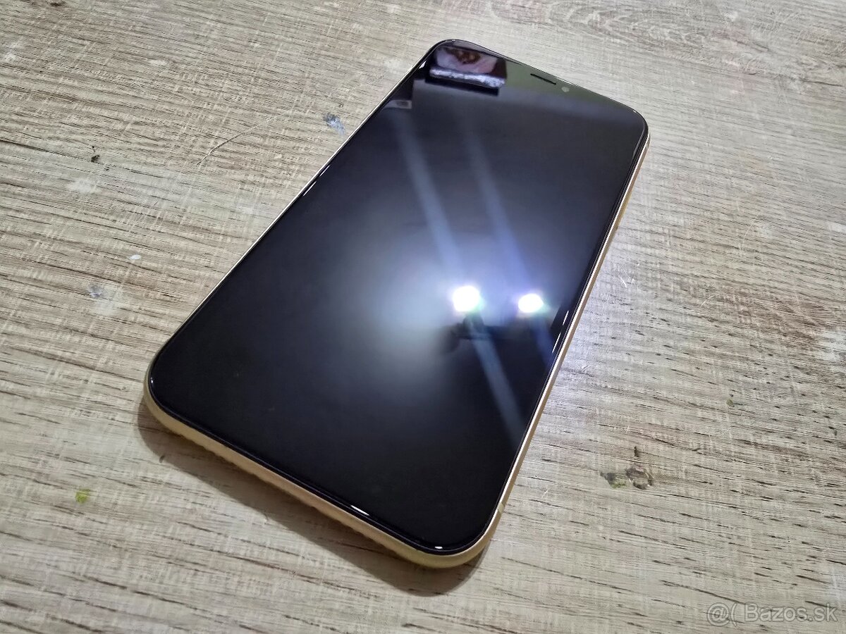 Iphone XR 128gb zlte v top stave plnefunkcny na displeji nie - 5