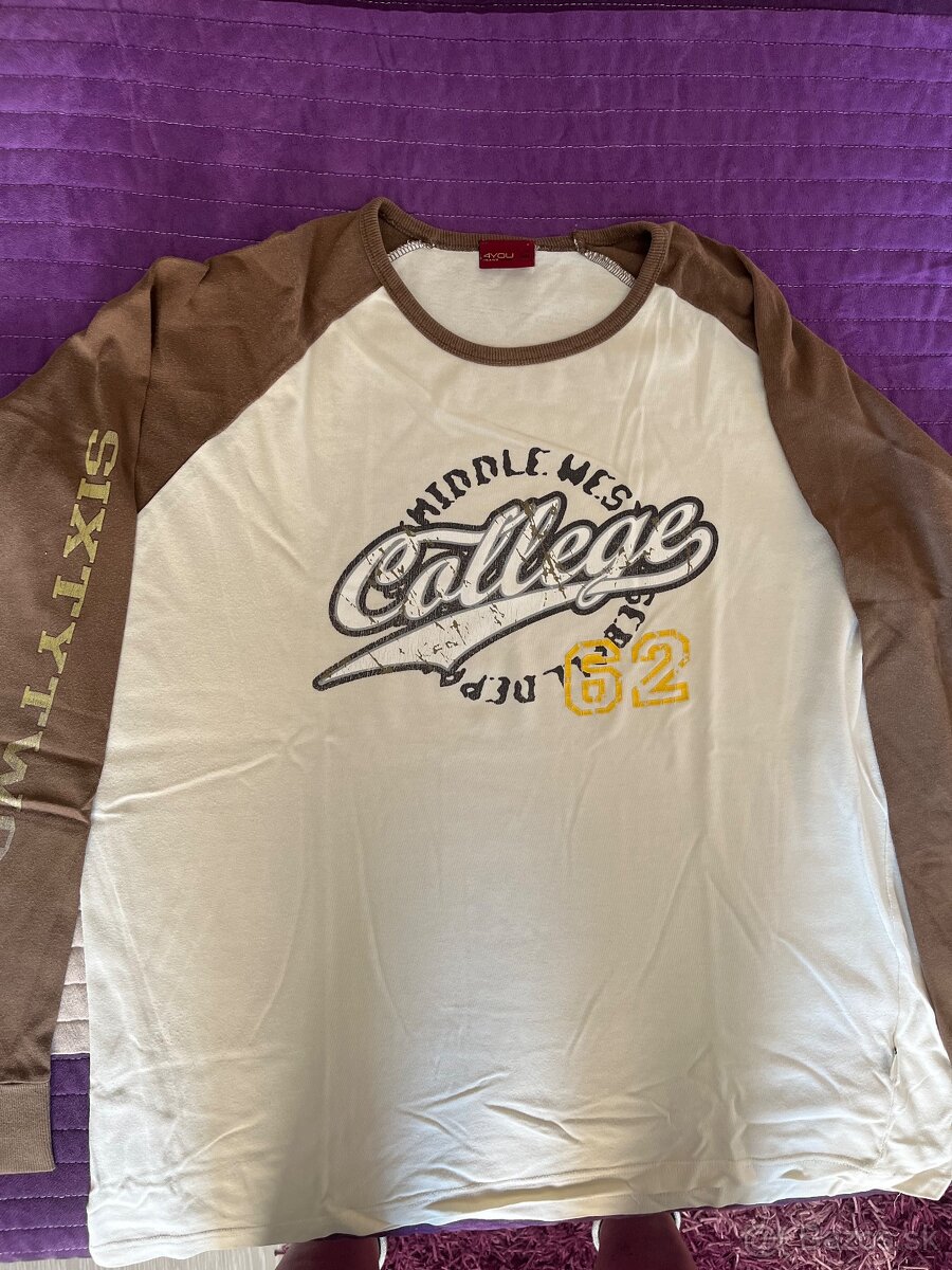 Balík pánske mikiny + tričká dlhý rukáv XXL - 5