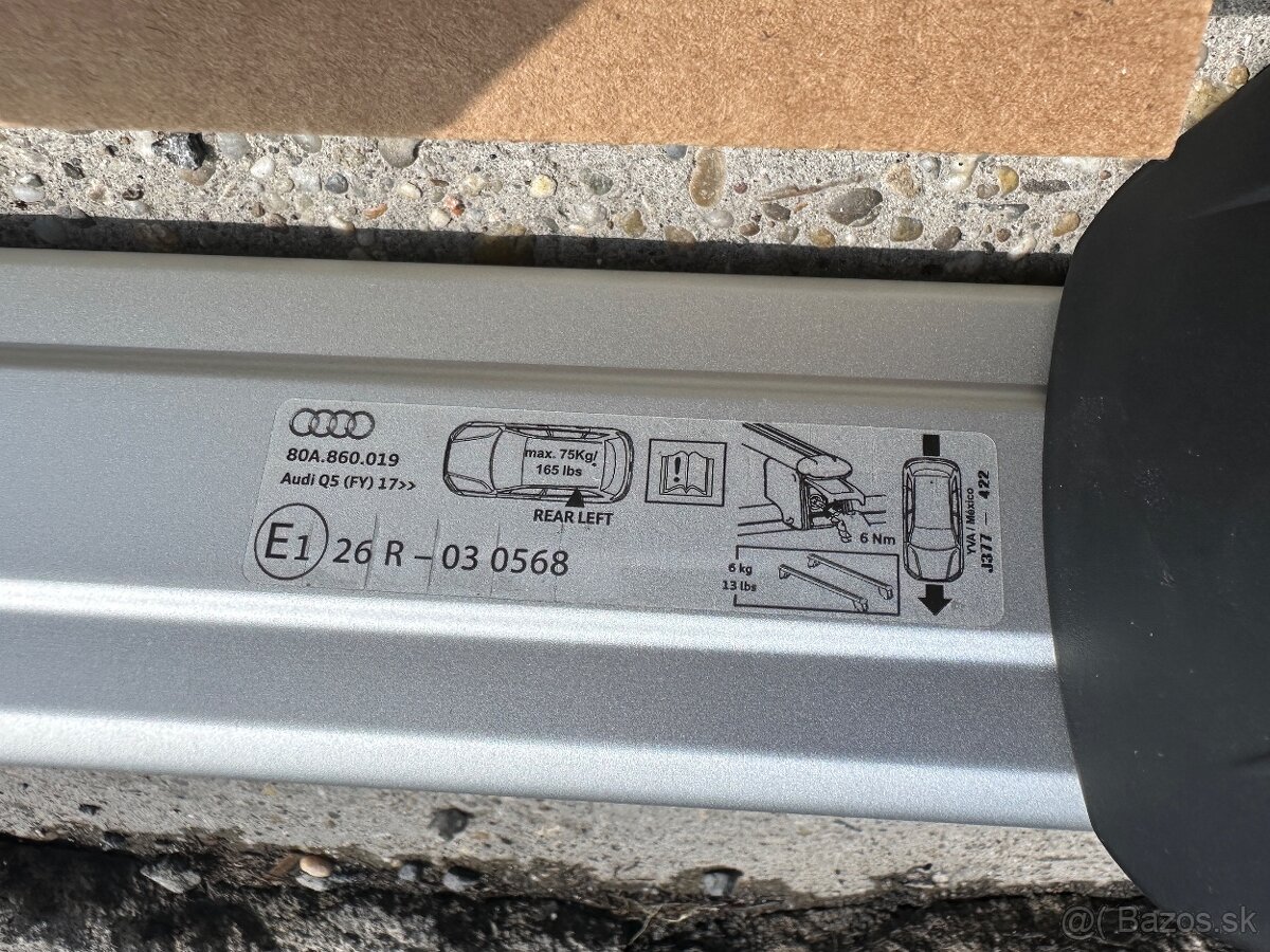 Audi Q5 originálny strešný nosič - 5