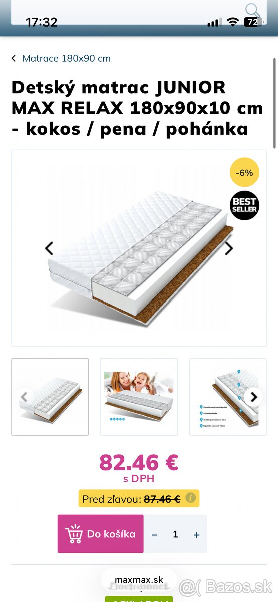 Detská posteľ s matracom - 5