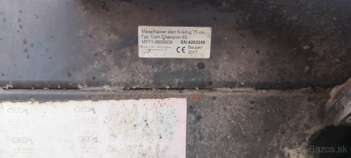 Predám kukuričný adaptér Ziegler6r - 5