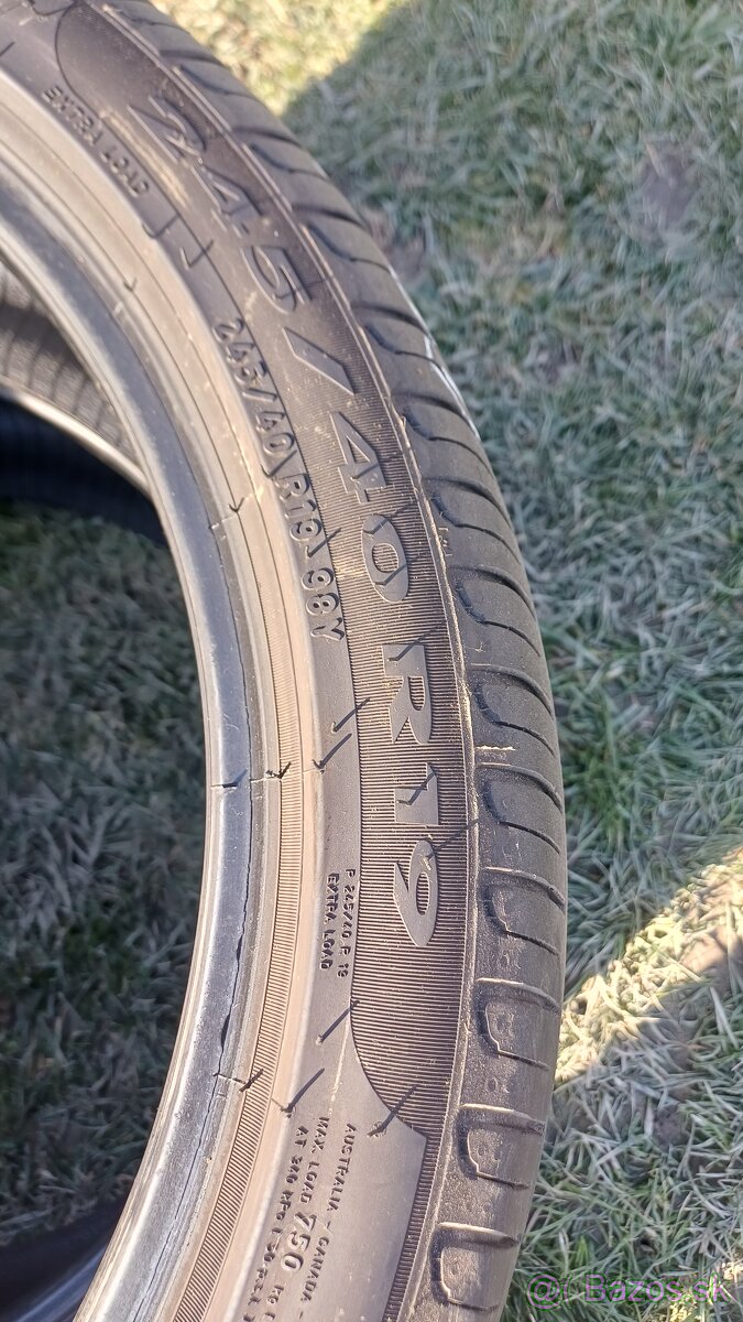 245/40 r19 letné pneumatiky, Pirelli(Runflat) - 5
