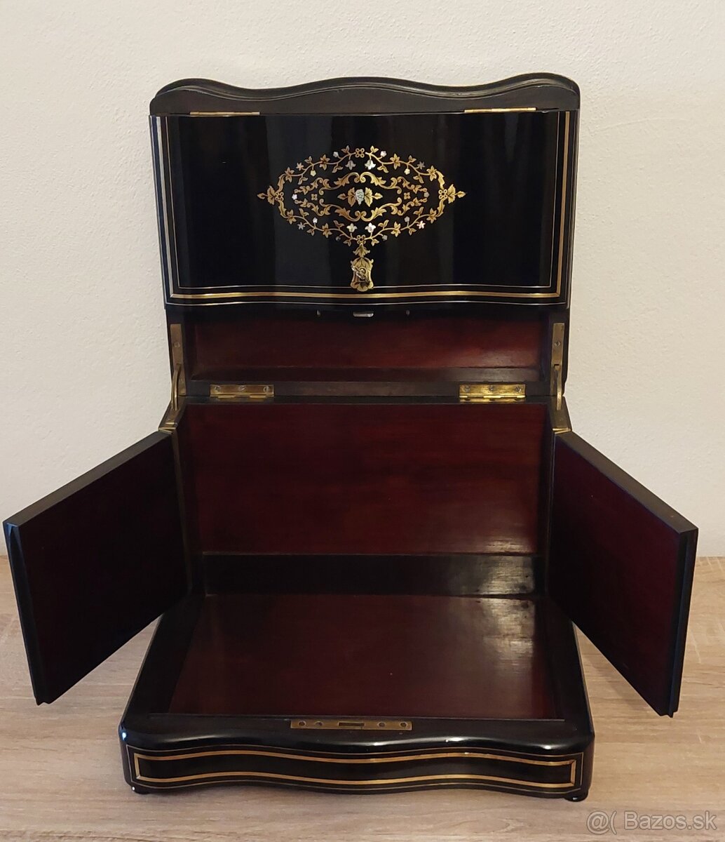 Likérnik Boulle Napoleon III Cave a liqueur - 5