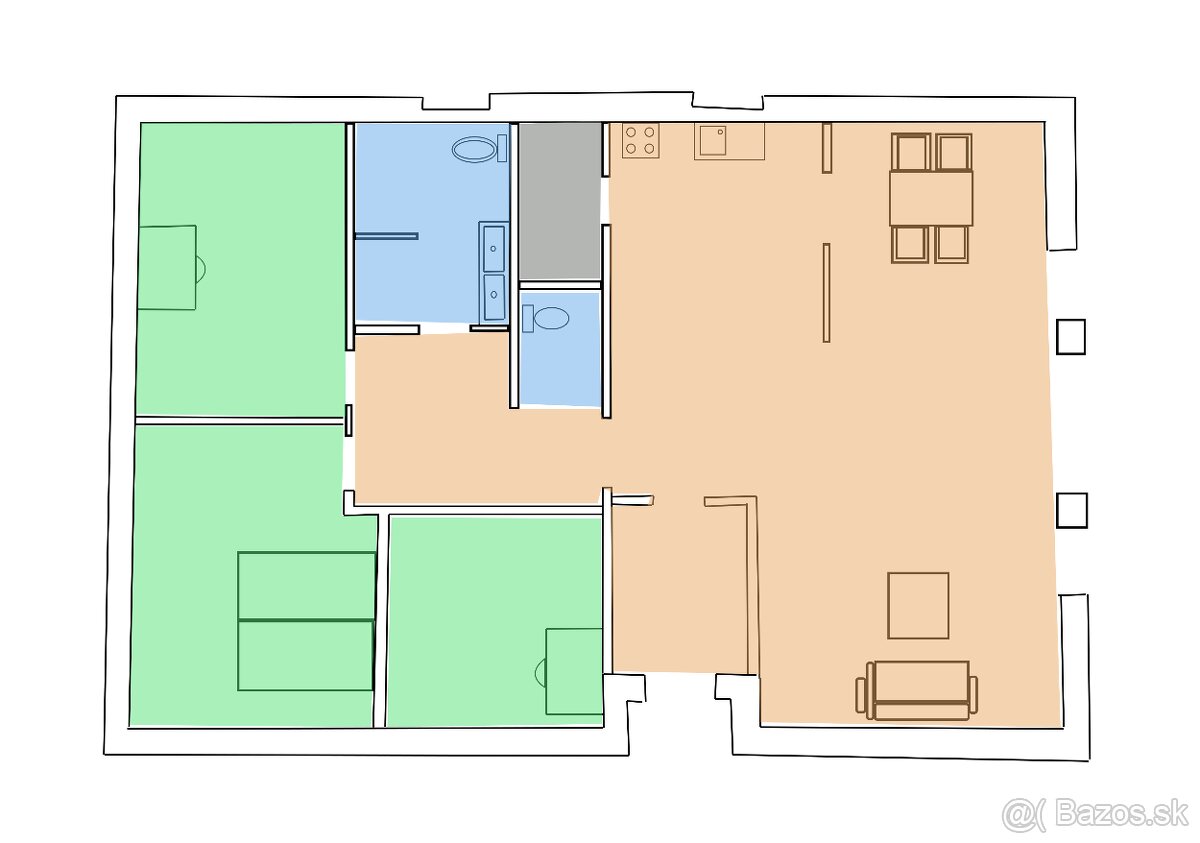4 izbový rodinný dom, Kláštor pod Znievom - 5