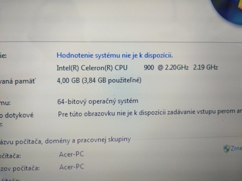 predám na diely notebooky Acer. - 5