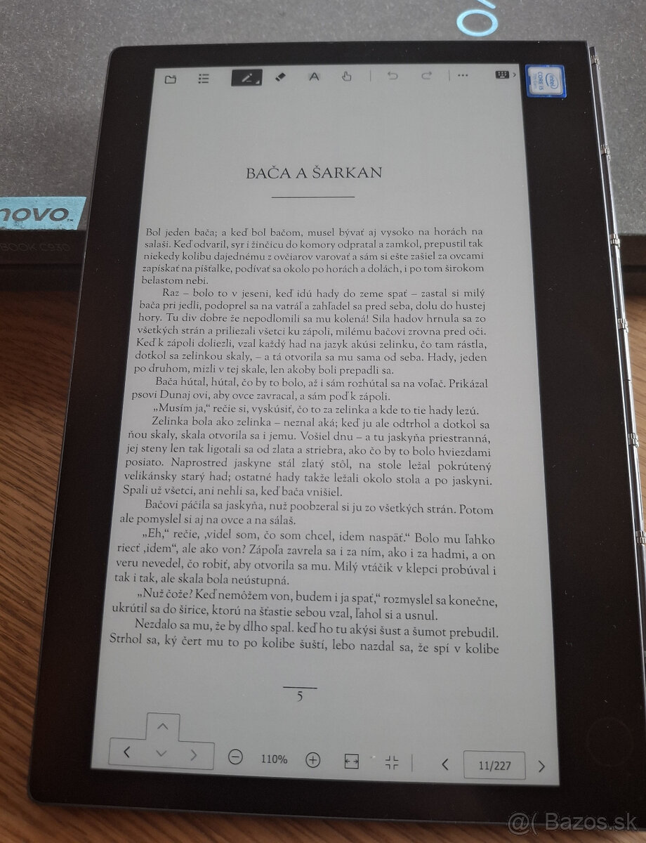 Lenovo Yoga Book 2, Dual Displej E-Ink, i5 - 5