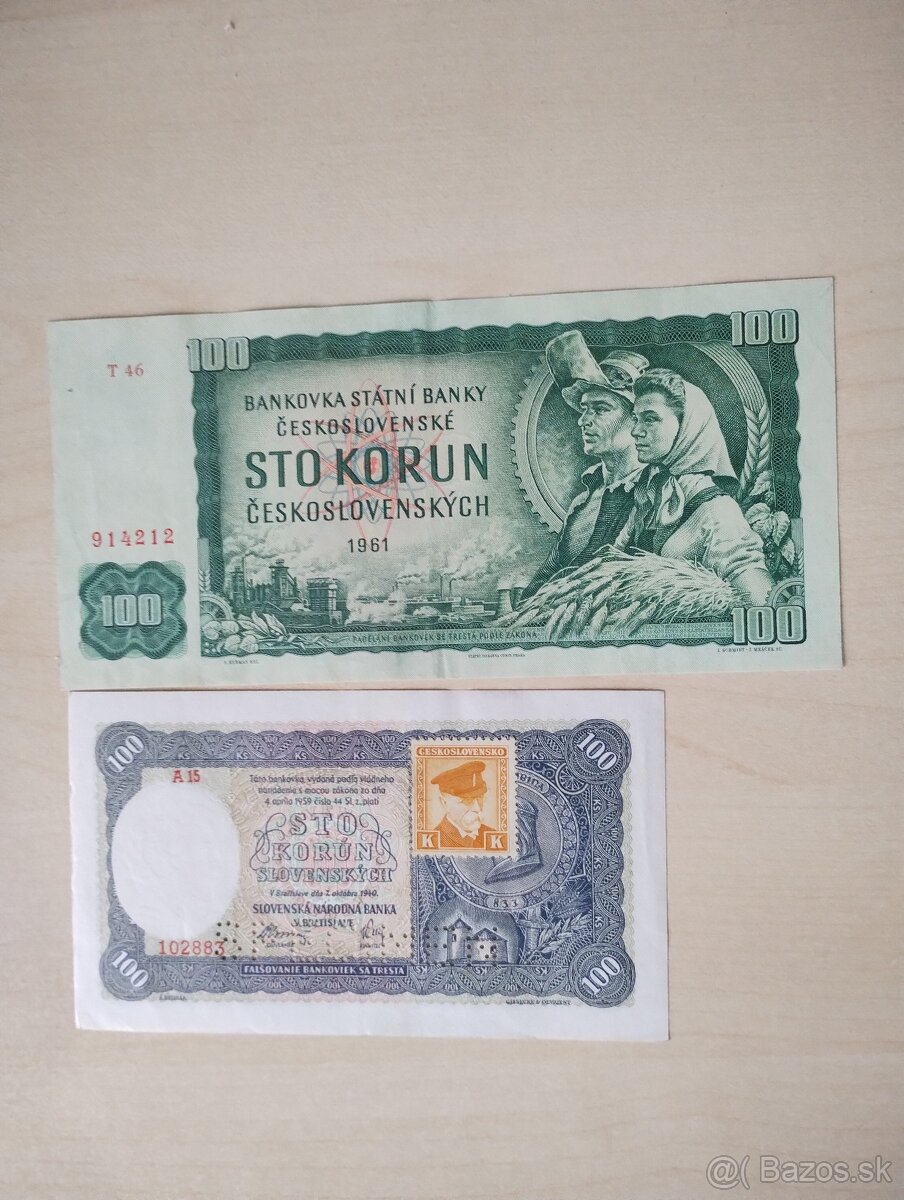 predám staré bankovky za 30 € za kus - 5