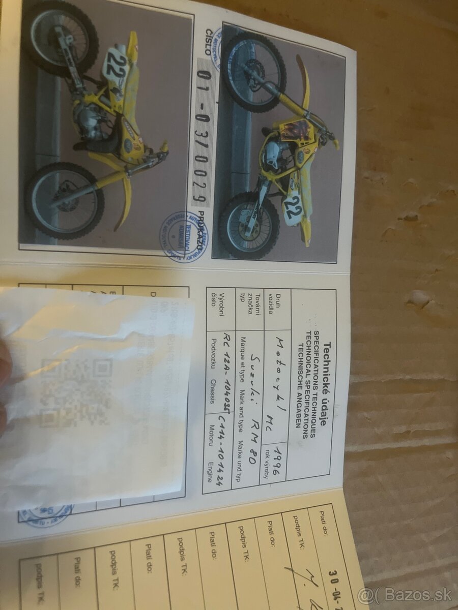 Suzuki rm 80 1991
