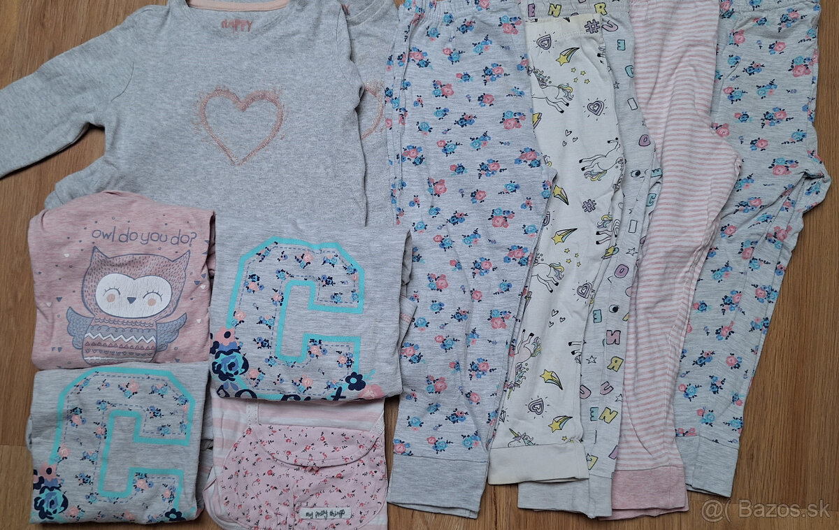 Mega balík 110 ks oblečenia pre dievča 2-3 roky 92-110 - 5