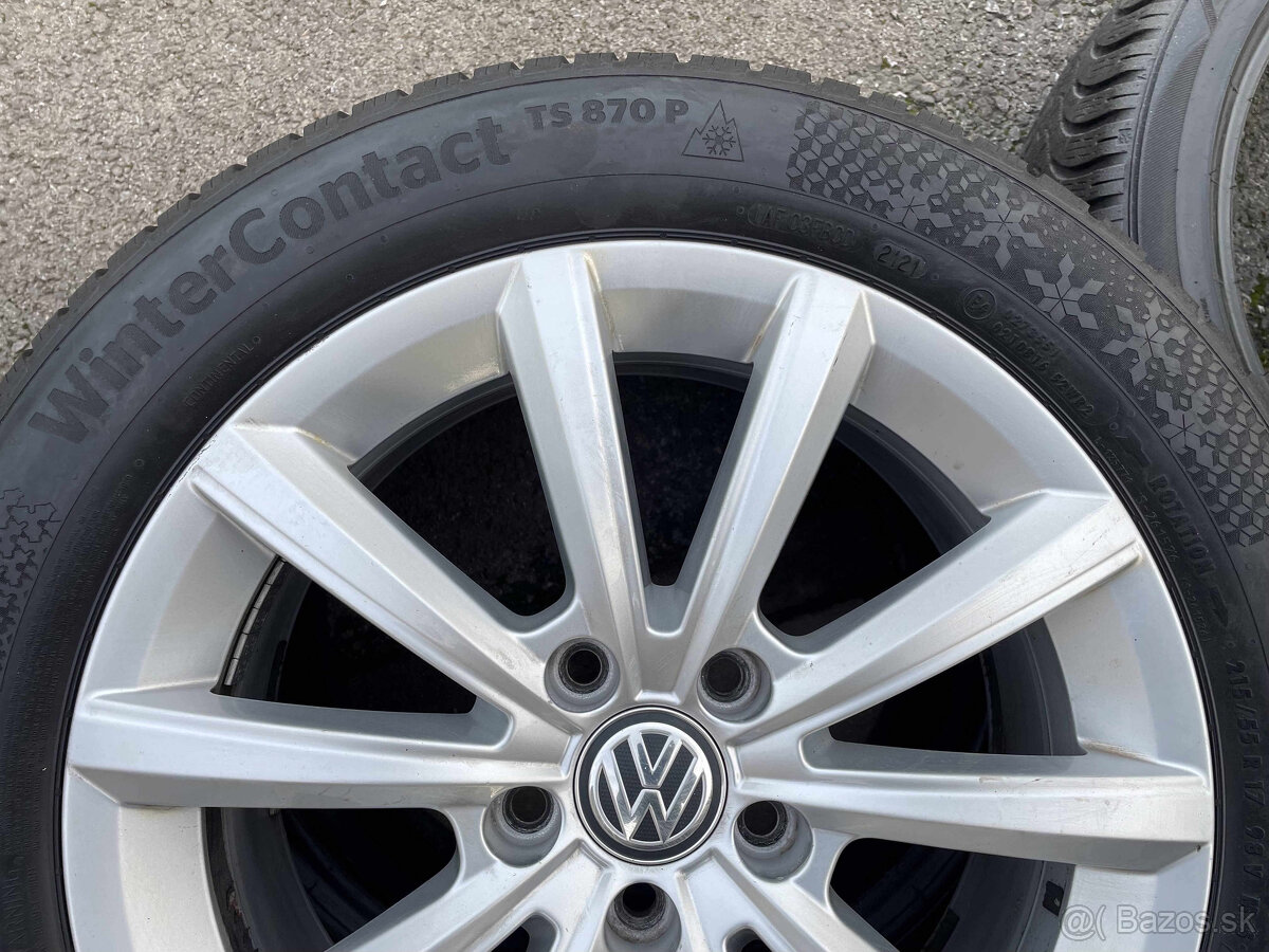 Orig. VW PASSAT 5x112 215 55 17 Zimné - 5