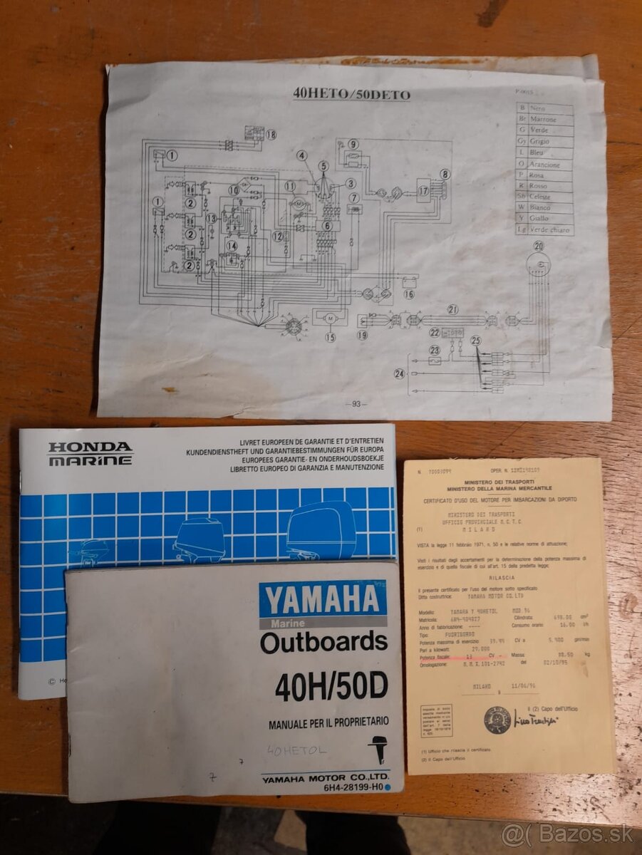 Predám motor Yamaha 40HP 2-takt - 5