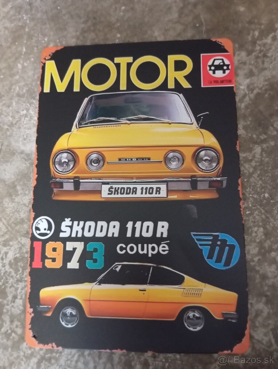Škoda 110R plechové tabuľky - 5