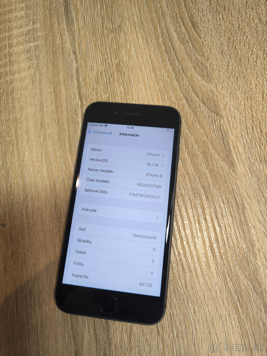 iPhone 8 64GB 100% batéria - 5