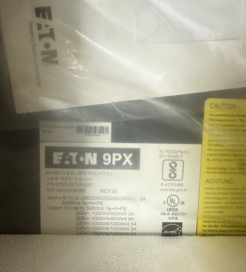UPS Eaton 9PX 1000IRT2U - 5