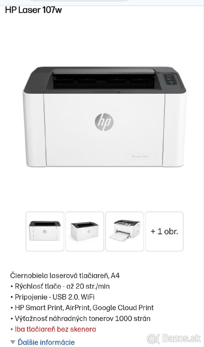 Tlačiareň HP laserová - 5