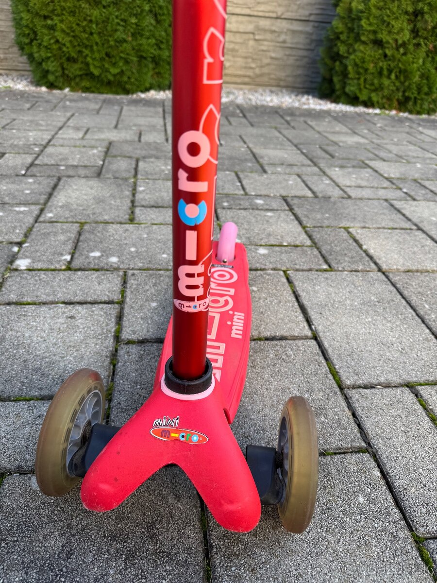 Kolobežka Mini Micro Deluxe červená, v 2r+ - 5