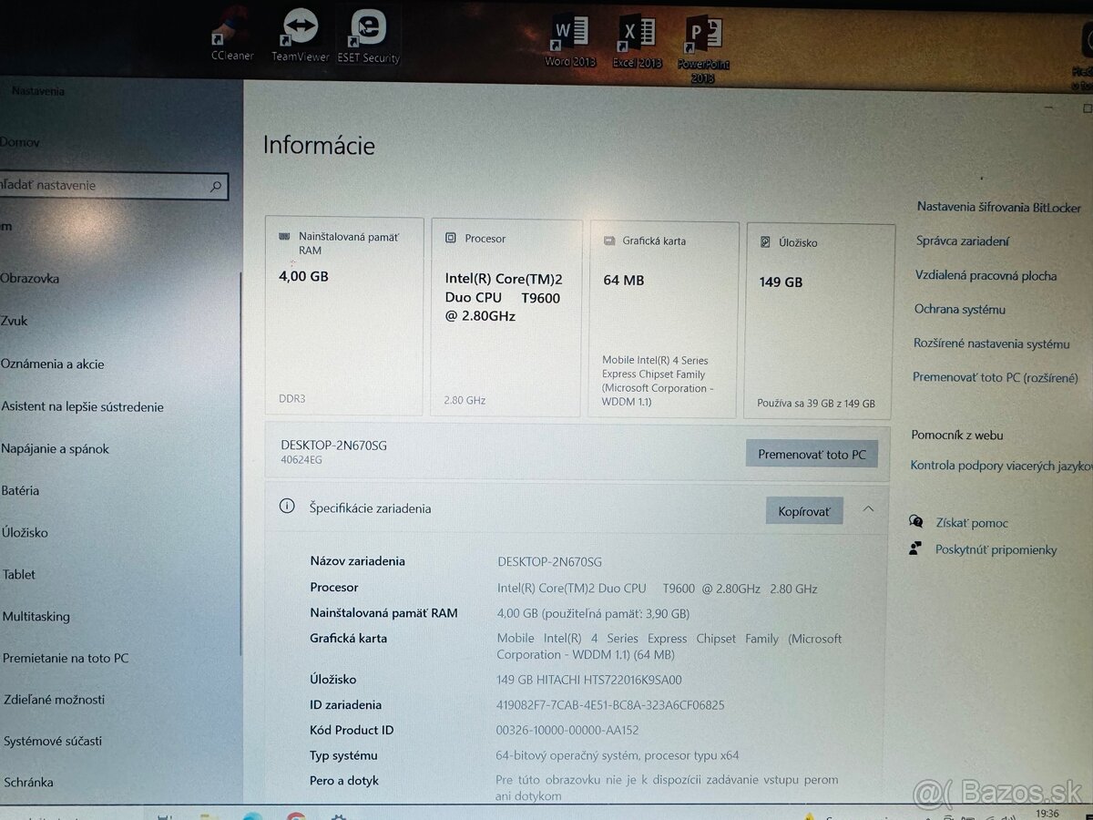 LENOVO ThinkPad W500, Windows 10 Home - 5