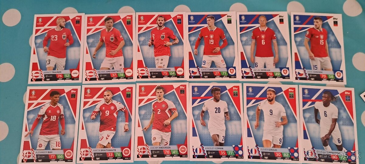 Kartičky Euro 2024 - 5