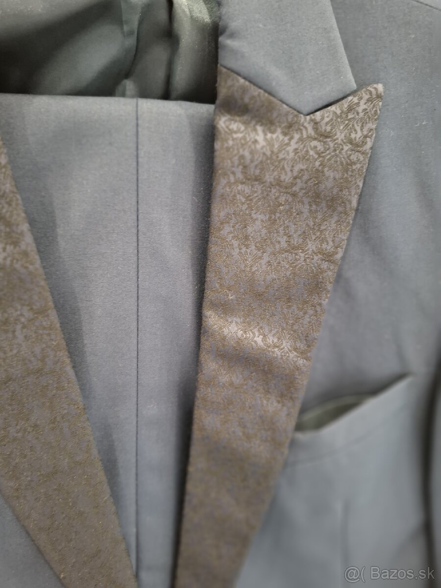 Luxusny Svadobný Pánsky Oblek 176/52 - 5