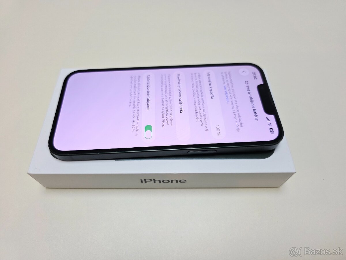 APPLE IPHONE 13 256GB GREEN,ZDRAVIE BATERKY 100% - 5