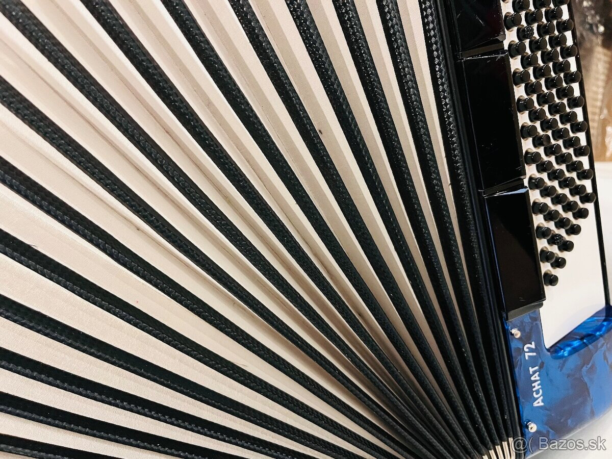 Predám akordeón Weltmeister Achat 72 basový, najnovší model - 5