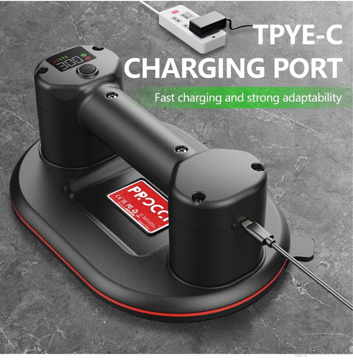 Akumulátorová prísavka pre obklad dlažbu 300kg - 5