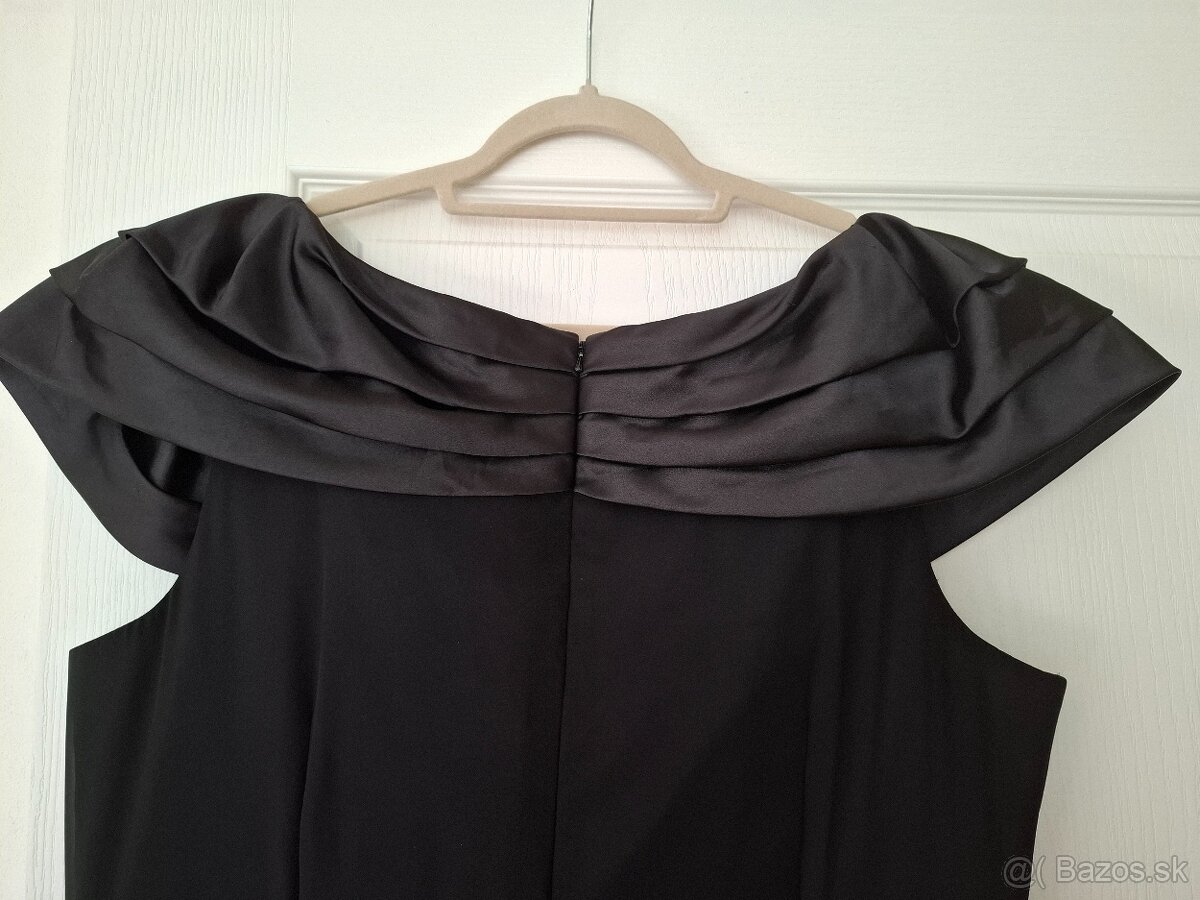 Šaty spoločenské čierne 50 - 52 - 5