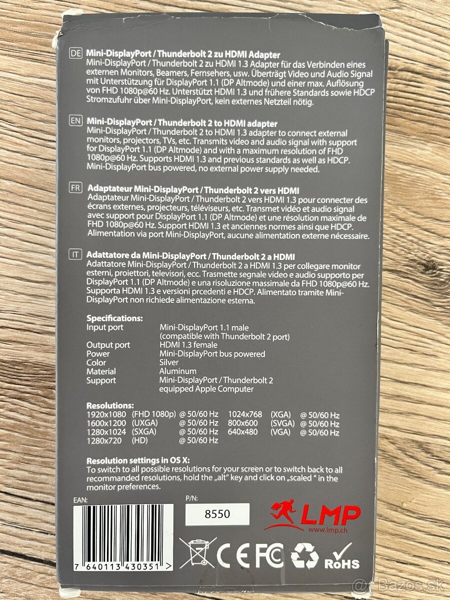 Adaptér na HDMI pre Apple Macbook a iné PC - 5