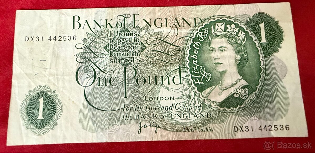 Staré bankovky Alžbeta II. rôzne krajiny - 5