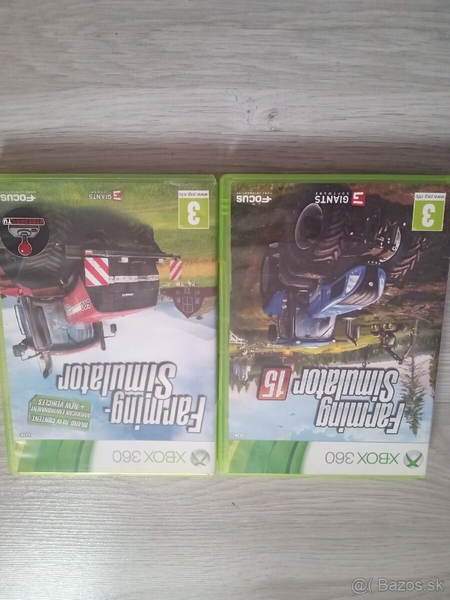 Xbox360,ovládače+hry.Farming simulátor 2x - 5