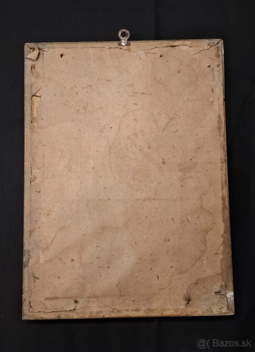 Starý obraz, originál v pôvodnom stave - 5