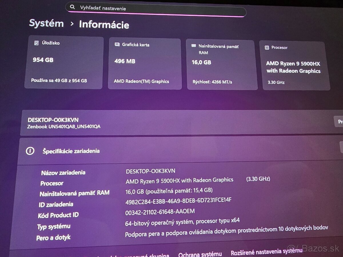 Dotykovy ASUS Zenbook 14 FLIP OLED s Ryzen 9 procesorom mode - 5