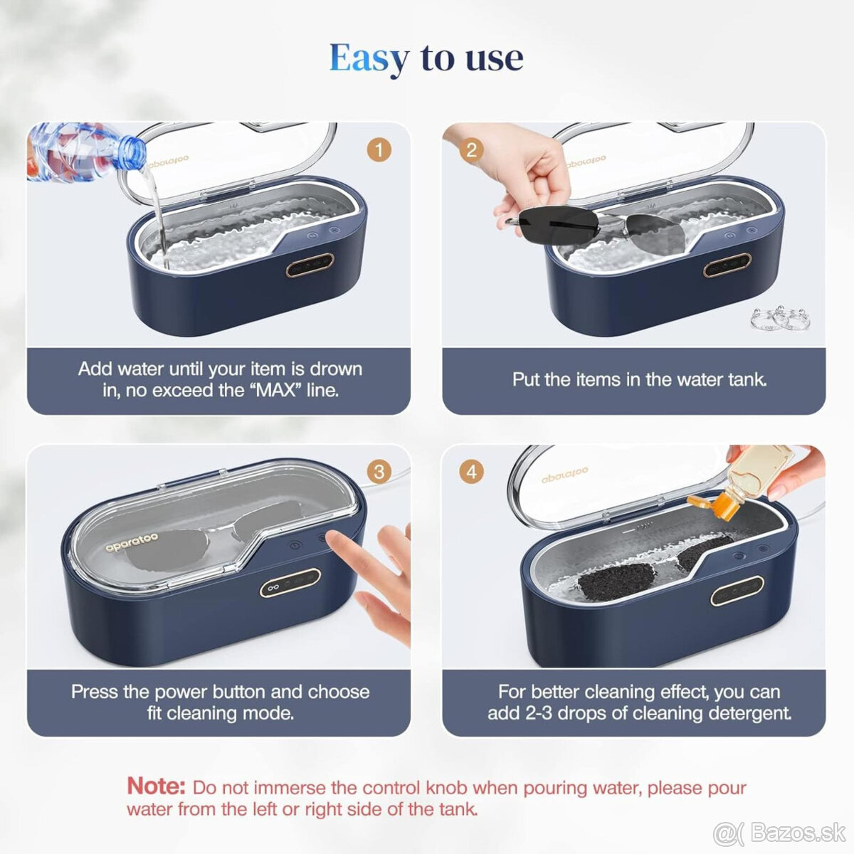 Ultrazvukový čistiaci prístroj na okuliare - 5