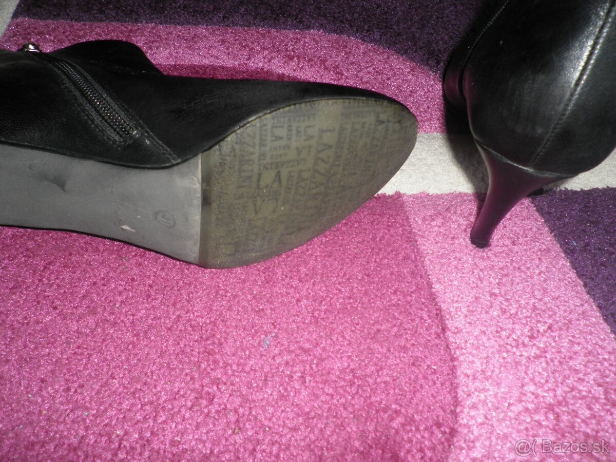 kožené čižmičky + s kožušinkou gratis - 5