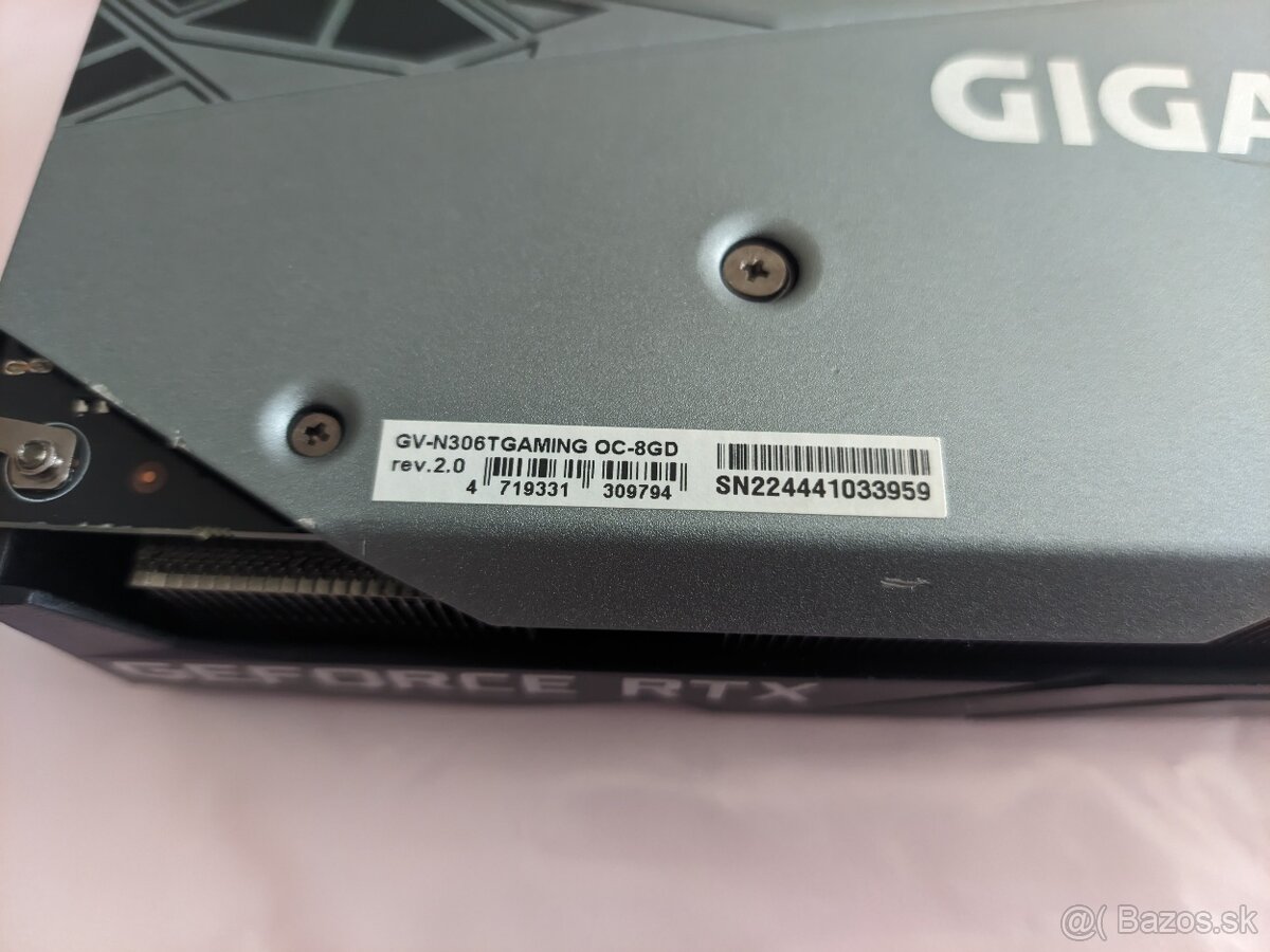GIGABYTE nVidia RTX 3060 Ti GAMING OC 8GB - 5