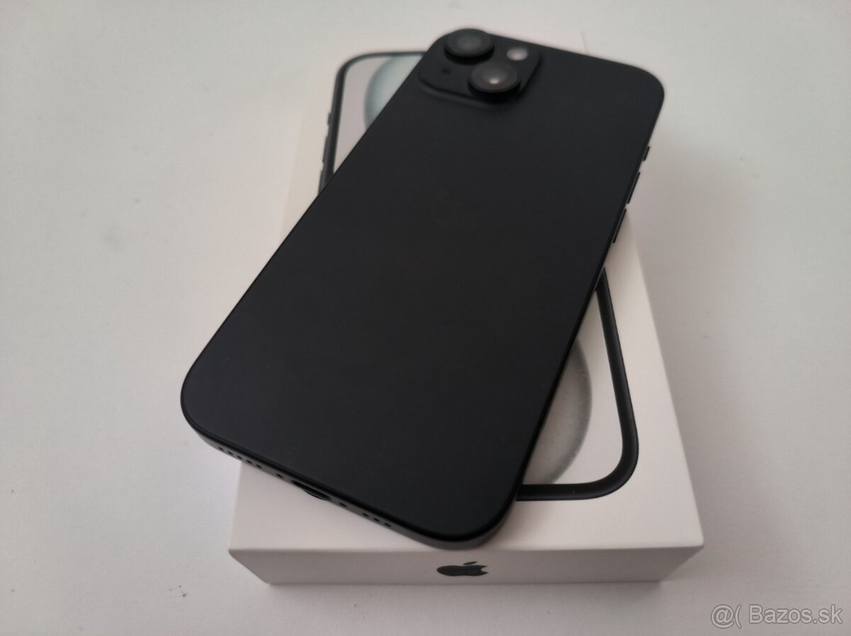 apple iphone 15 128gb Midnight / Batéria 100% - 5