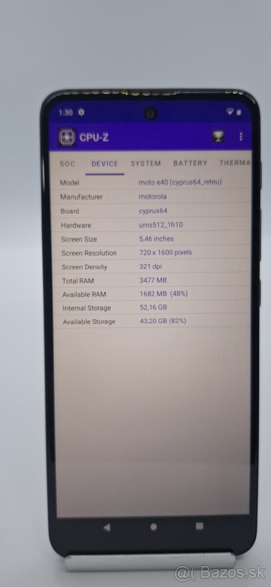 Predám mobilný telefón Motorola MOTO E40 - 5