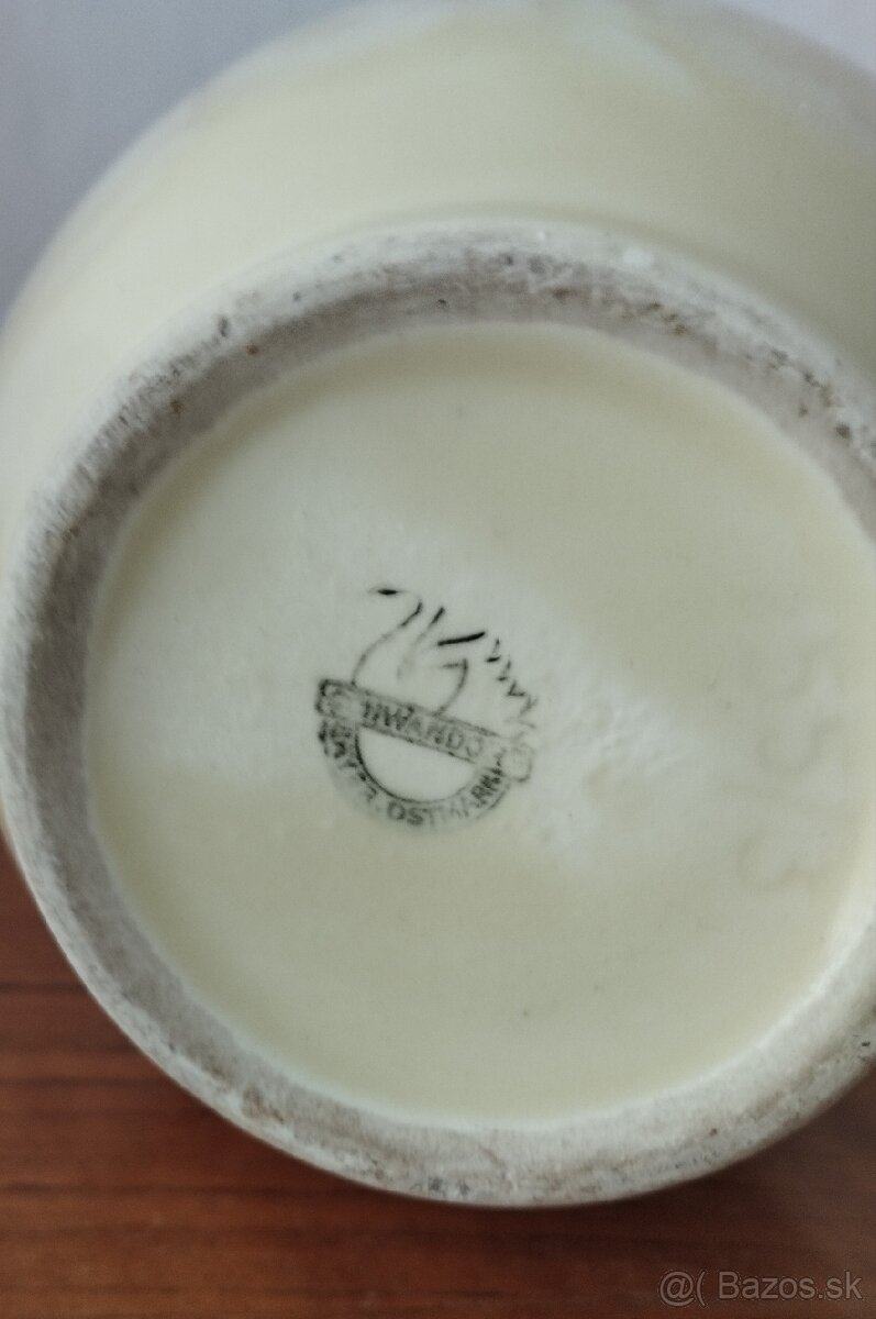 Starožitná, keramická váza - 5