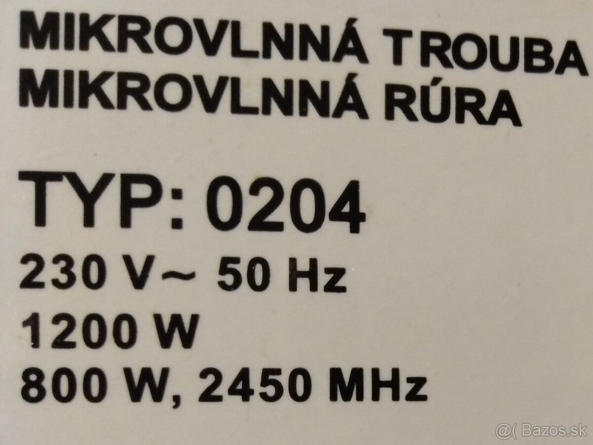 Mikrovlnna rura ETA - 5