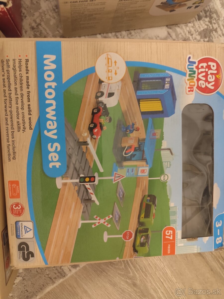 Vlak - drevený + veľa príslušenstva - 5