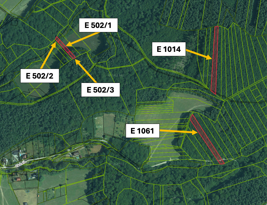 Púchov (Horné Kočkovce) – 2.103 m2 LESY a ORNÁ PÔDA - 5